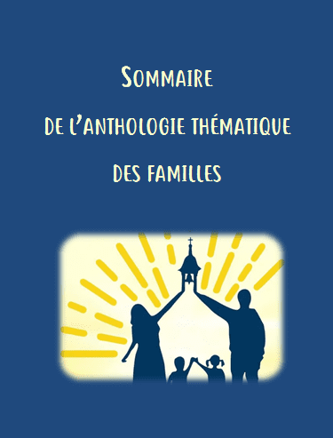 PDF du Sommaire de l'anthologie thématique des familles